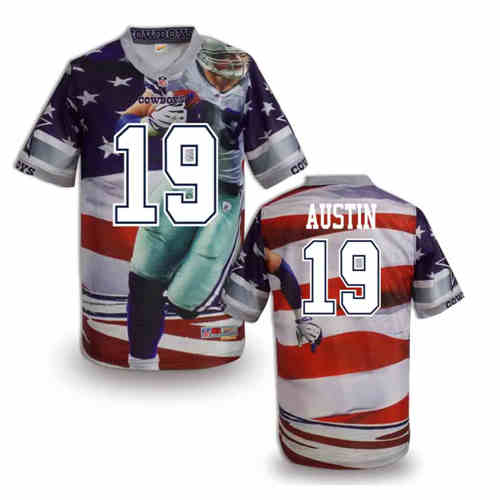 New Dallas Cowboys 19# Miles Austin Color NFL Elite Fanatical Version Jersey