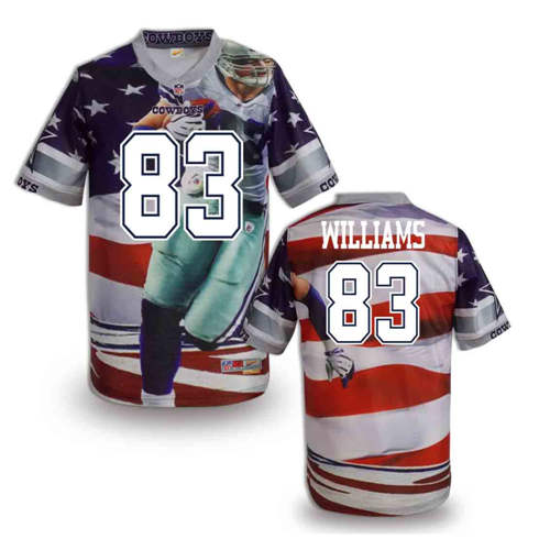 New Dallas Cowboys 83# Williams Team Color Elite Fanatical Version Jerseys