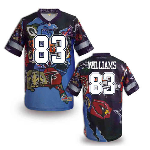 New Dallas Cowboys 83# Williams Team Color Elite Fanatical Version Jersey