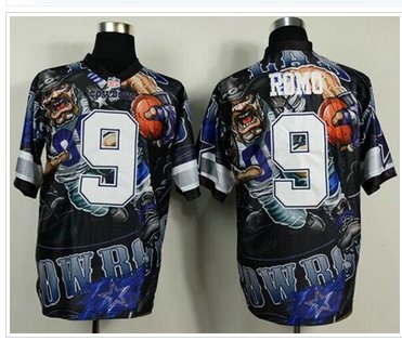 NEW Dallas Cowboys #9 Tony Romo Team Color NFL Elite Fanatical Version Jersey