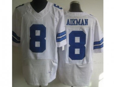 NEW Dallas Cowboys #8 Troy Aikman White Jerseys(Elite NEW Dallas Cowboys #8 Troy Aikman White Jerseys(Elite