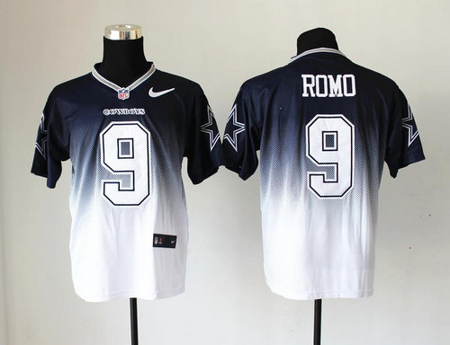 NEW Dallas Cowboys 9 Tony Romo Blue White Drift Fashion II Elite NFL Jerseys NEW Dallas Cowboys 9 Tony Romo Blue White Drift Fashion II Elite NFL Jerseys