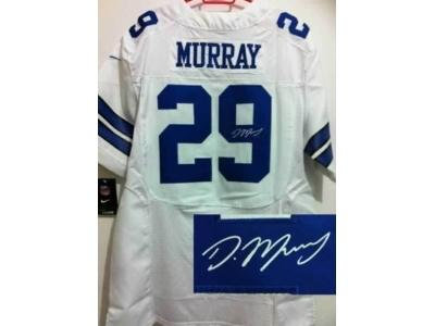 NEW Dallas Cowboys #29 DeMarco Murray white jerseys(Elite signature)