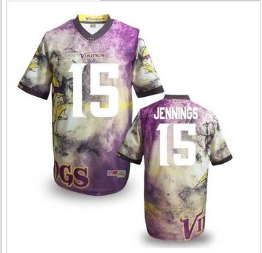Minnesota Vikings #15 JENNINGS Men's Stitched NFL Elite Fanatical Version Jersey (9)