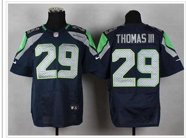 NEW Seattle Seahawks #29 Earl Thomas III Steel Blue Team Color NFL Elite jersey