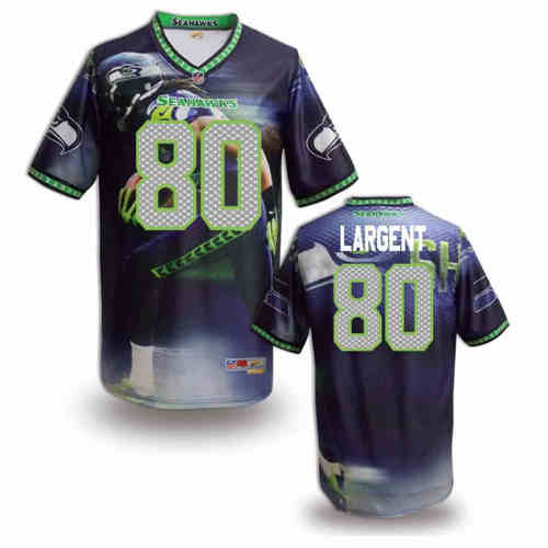 New Seattle Seahawks 80 Steve Largent Team Color NFL Elite Fanatical Version Jerseys