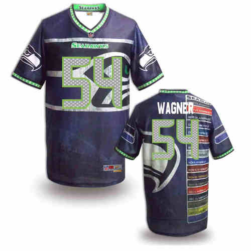 New Seattle Seahawks 54 Bobby Wagner Team Color NFL Elite Fanatical Version Jersey