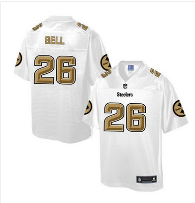 Nike Steelers #26 Le'Veon Bell White Men's NFL Pro Line Fashion Game Jersey