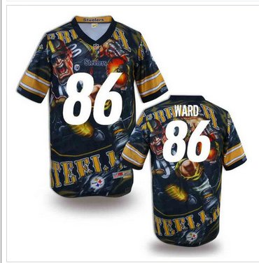 Pittsburgh Steelers #86 WARD Men's Stitched NFL Elite Fanatical Version Jersey (1)