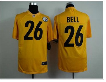 NEWPittsburgh Steelers #26 Le'Veon Bell Gold NFL Game Jersey