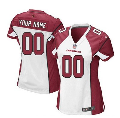 Women's Nike Arizona Cardinals Customized Limited White NFL Jersey