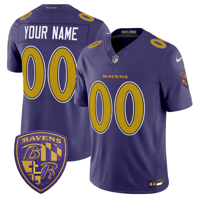 Women's Baltimore Ravens Active Player Custom Purple 2026 F.U.S.E. Alternate Vapor Stitched Limited Football Jersey(Run Small)