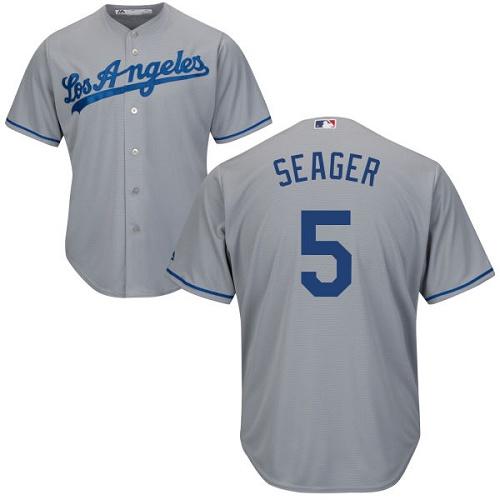 Dodgers #5 Corey Seager Grey Cool Base Stitched Youth MLB Jersey Dodgers #5 Corey Seager Grey Cool Base Stitched Youth MLB Jersey