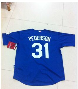 Los Angeles Dodgers#31 Pederson Majestic Authentic BLUE Jersey