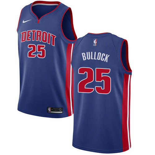 Nike Pistons #25 Reggie Bullock Blue NBA Swingman Icon Edition Jersey Nike Pistons #25 Reggie Bullock Blue NBA Swingman Icon Edition Jersey