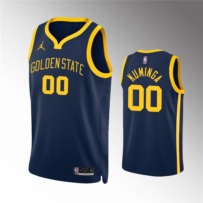 Men's Golden State Warriors Active Player Custom Navy Statement EditionStitched Jersey Men's Golden State Warriors Active Player Custom Navy Statement EditionStitched Jersey