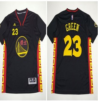 Golden State Warrlors #23 Draymond Green Black Slate Chinese New Year Stitched NBA Jersey