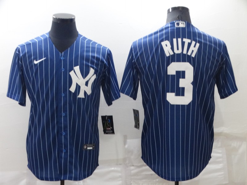 Men's New York Yankees #3 Babe Ruth Navy Cool Base Stitched Jersey Men's New York Yankees #3 Babe Ruth Navy Cool Base Stitched Jersey