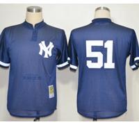 mlb jerseys new york yankees #51 bernie williams m&n blue 1995