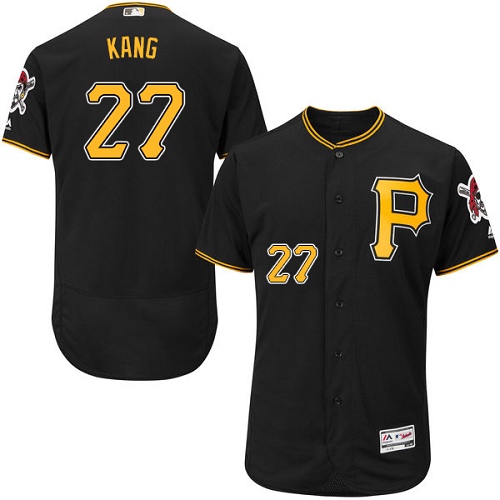 Pirates #27 Jung-ho Kang Black Flexbase Authentic Collection Stitched MLB Jersey Pirates #27 Jung-ho Kang Black Flexbase Authentic Collection Stitched MLB Jersey