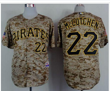 Pittsburgh Pirates #22 Andrew McCutchen Camo Alternate Cool Base Stitched Baseball Jersey