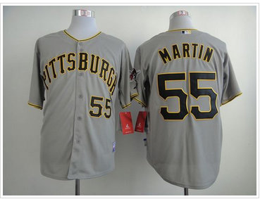 Pittsburgh Pirates #55 Russell Martin Grey Cool Base Stitched Baseball Jersey Pittsburgh Pirates #55 Russell Martin Grey Cool Base Stitched Baseball Jersey