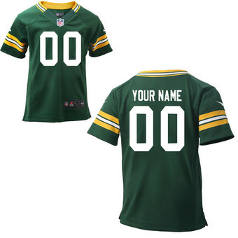Nike Toddler Green Bay Packers Customized Team Color Game Jersey