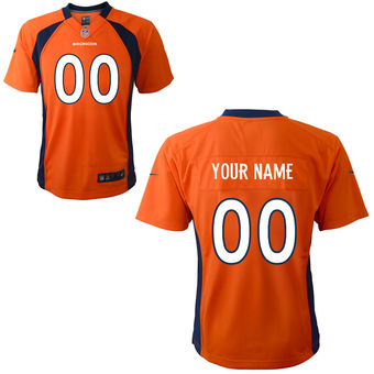 Nike Toddler Denver Broncos Customized Team Color Game Jersey