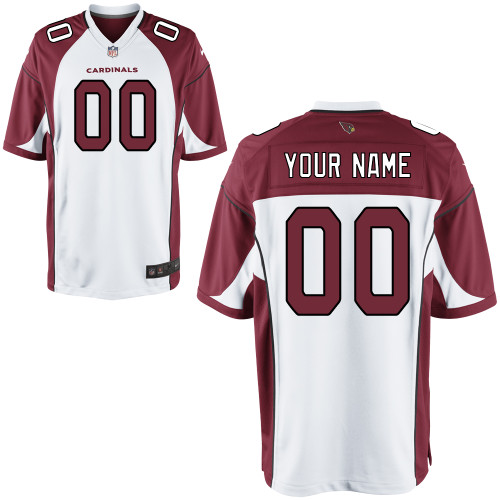 Nike Arizona Cardinals Youth Customized Game White Jersey