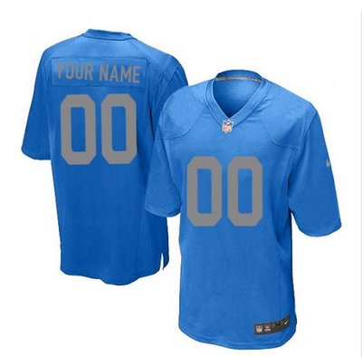 Youth Nike Detroit Lions Customized Elite Blue Alternate NFL Jersey