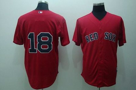 MLB Jerseys Boston Red Sox #18 daisuke matsuzaka red(cool base)