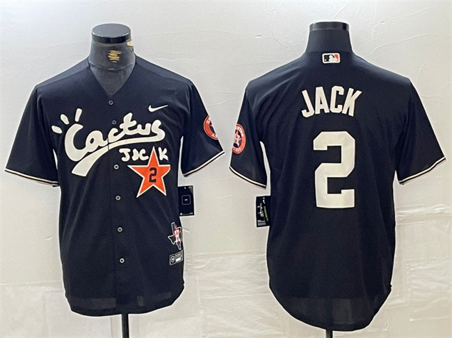 Men's Houston Astros #2 Alex Bregman Black Cactus Jack Vapor Premier Limited Stitched Baseball Jersey Men's Houston Astros #2 Alex Bregman Black Cactus Jack Vapor Premier Limited Stitched Baseball Jersey
