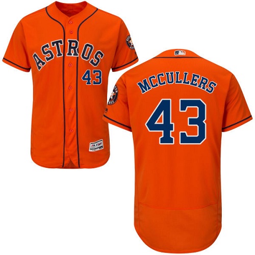 Astros #43 Lance McCullers Orange Flexbase Authentic Collection Stitched MLB Jersey Astros #43 Lance McCullers Orange Flexbase Authentic Collection Stitched MLB Jersey