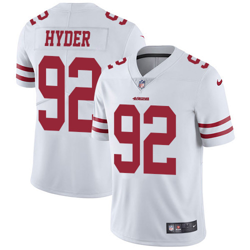 Nike 49ers #92 Kerry Hyder White Men's Stitched NFL Vapor Untouchable Limited Jersey Nike 49ers #92 Kerry Hyder White Men's Stitched NFL Vapor Untouchable Limited Jersey
