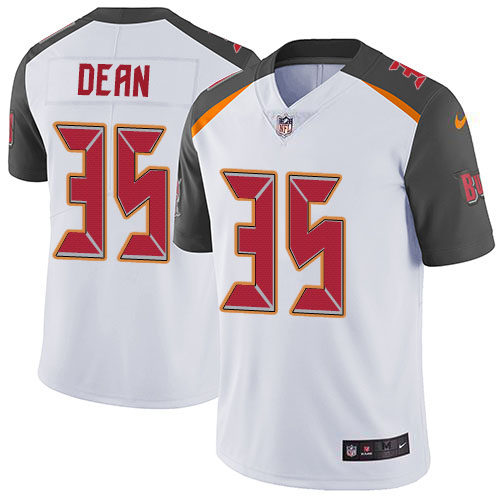 Nike Buccaneers #35 Jamel Dean White Men's Stitched NFL Vapor Untouchable Limited Jersey Nike Buccaneers #35 Jamel Dean White Men's Stitched NFL Vapor Untouchable Limited Jersey