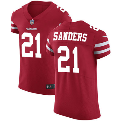 Nike 49ers #21 Deion Sanders Red Team Color Men's Stitched NFL Vapor Untouchable Elite Jersey Nike 49ers #21 Deion Sanders Red Team Color Men's Stitched NFL Vapor Untouchable Elite Jersey
