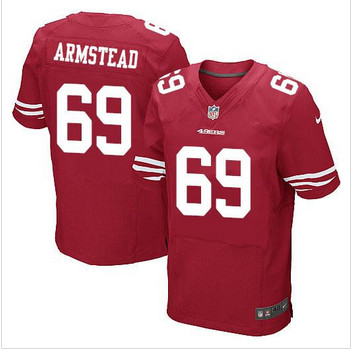 NEW San Francisco 49ers #69 Arik Armstead Red Team Color Men's Stitched NFL Elite Jersey