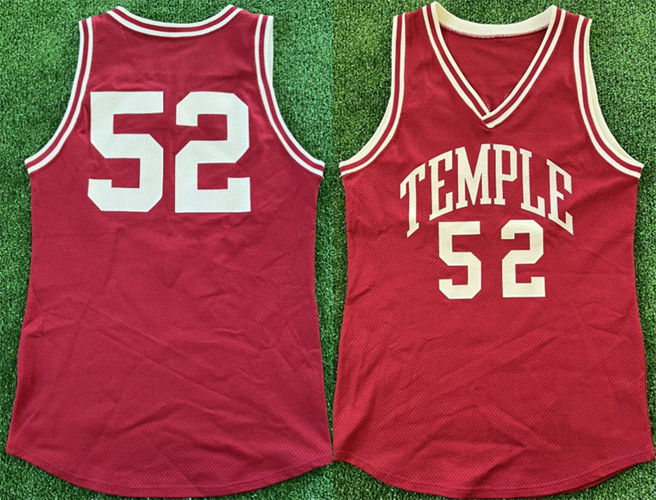 Men's Vintage 80s 90s Temple University Active Player Custom Red Stitched Jersey