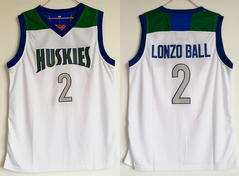 Chino Hills Huskies 2 Lonzo Ball White High School Basketball Jersey Chino Hills Huskies 2 Lonzo Ball White High School Basketball Jersey