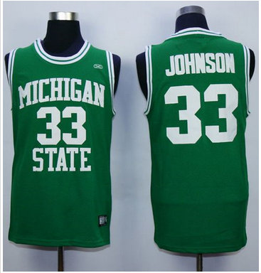 Michigan State Spartans #33 Magic Johnson Green Stitched Hardwood Legends Basketball NCAA Michigan State Spartans #33 Magic Johnson Green Stitched Hardwood Legends Basketball NCAA