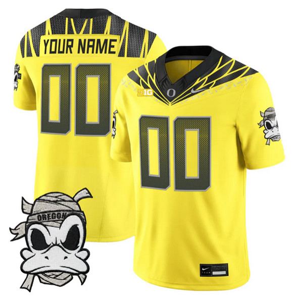 Men's Oregon Ducks Active Player Custom Yellow 2025 F.U.S.E. 'Mummy Duck' Vapor Limited V1 Stitched Football Jersey Men's Oregon Ducks Active Player Custom Yellow 2025 F.U.S.E. 'Mummy Duck' Vapor Limited V1 Stitched Football Jersey