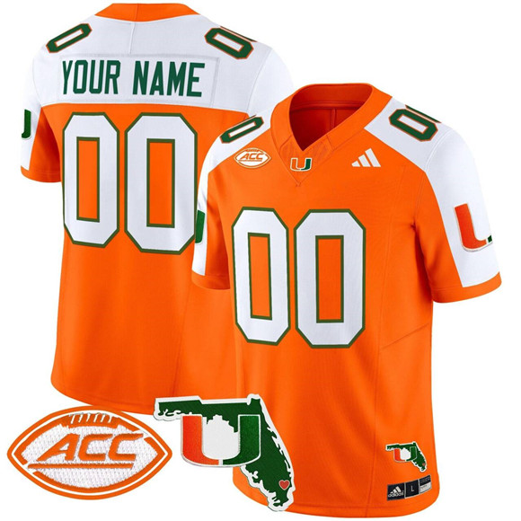 Men's Miami Hurricanes Active Player Custom Orange Alternate 2024 F.U.S.E. Florida Patch Vapor Limited Stitched Football Jersey Men's Miami Hurricanes Active Player Custom Orange Alternate 2024 F.U.S.E. Florida Patch Vapor Limited Stitched Football Jersey