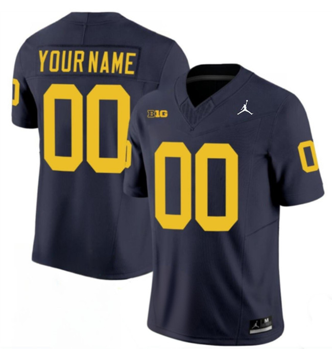 Men's Michigan Wolverines ACTIVE PLAYER Custom Navy 2024 F.U.S.E. Stitched Jersey Men's Michigan Wolverines ACTIVE PLAYER Custom Navy 2024 F.U.S.E. Stitched Jersey