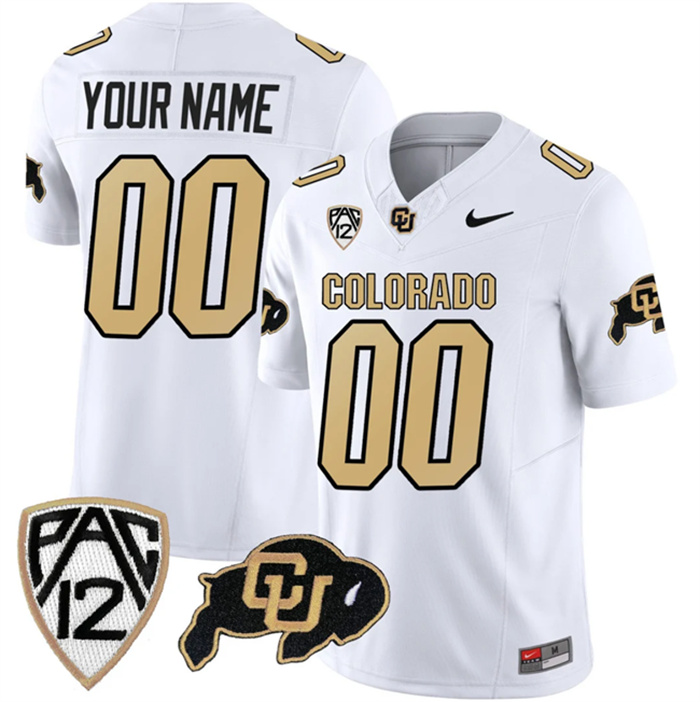 Men's Colorado Buffaloes Active Player Custom White 2023 F.U.S.E. Stitched Football Jersey Men's Colorado Buffaloes Active Player Custom White 2023 F.U.S.E. Stitched Football Jersey