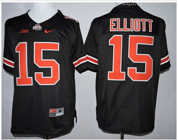 Ohio State Buckeyes Black(Red No.) Limited Customized Stitched NCAA Jersey