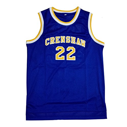 MOLPE Quincy McCall 22 Crenshaw High School Blue Basketball Jersey