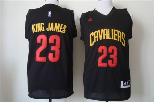 Cleveland Cavaliers #23 LeBron James Black Stitched NBA Jersey