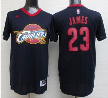 Cleveland Cavaliers #23 LeBron James Black Short Sleeve Fashion Stitched NBA Jersey Cleveland Cavaliers #23 LeBron James Black Short Sleeve Fashion Stitched NBA Jersey
