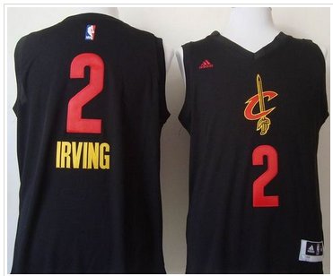Cleveland Cavaliers #2 Kyrie Irving Black New Fashion Stitched NBA Jersey