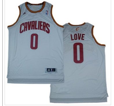 Revolution 30 Cavaliers #0 Kevin Love White Stitched NBA Jersey
